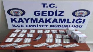 Gedizde 190 adet sentetik hap ele geçirildi