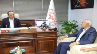 Güderden İl Sağlık Müdürü Berke hayırlı olsun ziyareti
