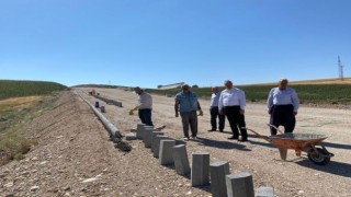 Güney Batı Çevre Yolu kaldırım çalışmaları devam ediyor