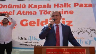 Hakkari Kapalı Halk Pazarının temeli dualarla atıldı