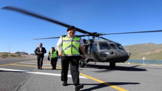 Helikopterli trafik denetimde 539 araç kontrol edildi