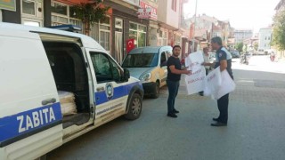 Hisarcıkta kurban atıkları için 3 bin poşet dağıtıldı