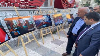 İHAnın 15 Temmuz fotoğrafları Dursunbeyde sergilendi