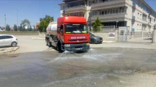 İnegölde cadde ve sokaklar temizleniyor
