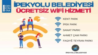 İpekyolundaki parklarda ücretsiz internet dönemi
