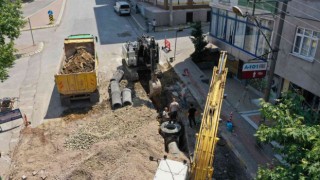 İstiklal Caddesinde altyapı çalışması devam ediyor