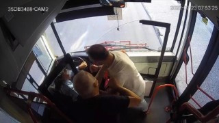 İzmirde ESHOT şoförü kadını darbeden maganda tutuklandı