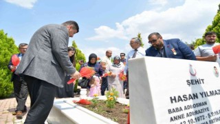 Kahramankazanlı şehitler mezarları başında anıldı