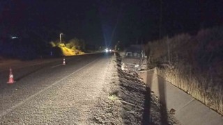 Kamyonet şarampole yuvarlandı: 1 yaralı