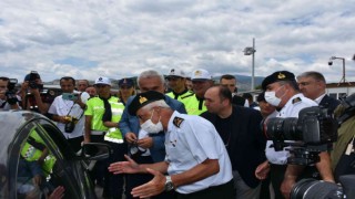 Karadenizin geçiş güzergahında Jandarma Genel Komutanı Orgeneral Çetinden trafik denetimi