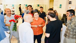 Kaymakam Nazlı Demir, hastalar ile bir araya geldi