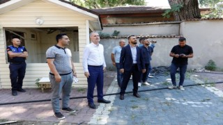 Kaymakamlık lojmanının yıkımı yapıldı