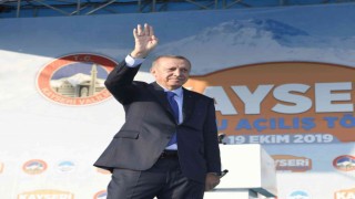 Kayseride Cumhurbaşkanı Erdoğan heyecanı