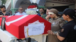 Kazada hayatını kaybeden özel harekatçı, gözyaşlarıyla son yolculuğuna uğurlandı