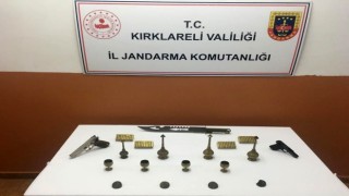 Kırklarelide düzenlenen operasyonda Bizans dönemine ait parçalar ele geçirildi