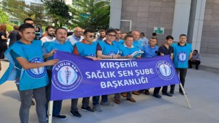 Kırşehirde sağlık çalışanları doktor ölümüne tepki gösterdi
