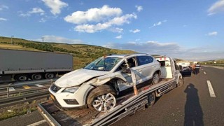 Kontrolden çıkan otomobil takla attı: 2 yaralı