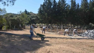 Köşk Belediyesinin mezarlık düzenleme ve planlama çalışması devam ediyor