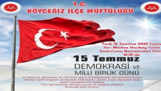 Köyceğizde 15 Temmuz nedeniyle çeşitli programlar gerçekleştirilecek