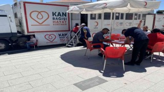 Kuluda Kızılaya kan bağışı