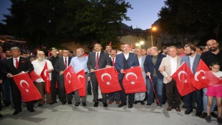 Kütahya, FETÖ darbe girişiminin 6. yıl dönümünde tek yürek oldu