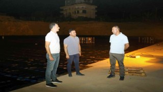 Mahmutlar Kültür Merkezinde çalışmalar gece gündüz sürüyor
