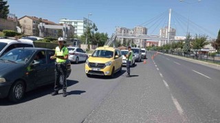 Malatyada tatil dönüşü dron destekli trafik denetimi