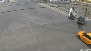 Malatyadaki kazalar kamerada