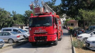 Manavgatda otel çamaşırhanesinde yangın