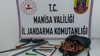 Manisa CBÜden bakır kablo çalan hırsızlar yakalandı