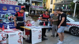 Manisa İl Jandarma Komutanlığı trafik kazalarını en aza indirmek için harekete geçti