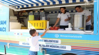 Marmaris Belediyesi, kurban kesim alanlarında ikram noktası oluşturdu