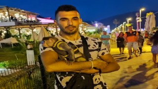 Maymun üzerinden maddi menfaat sağlayan şahıs KGYS kameralarına takıldı