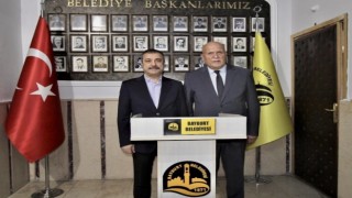 Merkez Bankası Başkanı Kavcıoğlundan Başkan Pekmezciye ziyaret