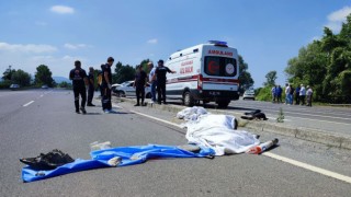 Metrelerce sürüklenen motosikletin sürücüsü hayatını kaybetti