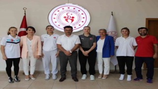 Milli sporculardan Yazıcıya ziyaret