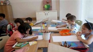 Minik öğrenciler SGMde kendilerini keşfediyorlar
