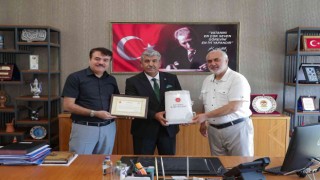 Müftülükten teşekkür belgesi