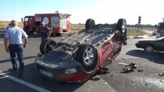Muratlı çevreyolunda trafik kazası: 4 yaralı
