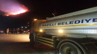 Nazilli Belediyesinden Sökedeki yangının söndürme çalışmalarına destek