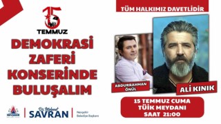 Nevşehirde ‘Demokrasi Zaferi Konseri