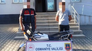Osmaniye Organize Sanayi Bölgesi’nde çalınan motosikleti JASAT buldu