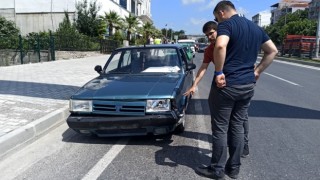Otomobilin çarptığı bisikletli ağır yaralandı