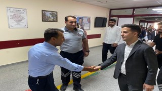Öz Sağlık İş Sendikası Diyarbakır Şube Başkanı Aküzüm, üyeleriyle bayramlaştı
