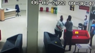 (Özel) Hastanede güvenlikçiyi böyle dövdü, tutuklandı...