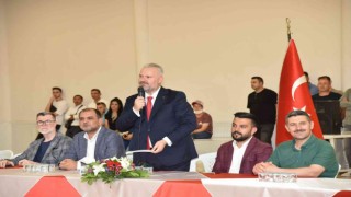 Pehlivan, belediye personeliyle bayramlaştı