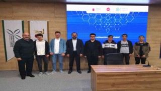 Robot yarışmasında dereceye giren öğrencilere teşekkür belgesi