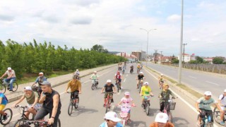 Sağlıklı yaşam için pedal çevirdiler