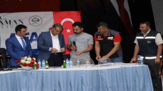 Samsat deprem konutları için kura çekimi yapıldı