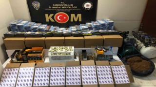 Samsunda kaçak sigara dolum atölyesine operasyon